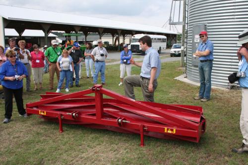 Chris Reberg-Horton explains how roller crimpers are used to terminate cover crops. Roller crimpers terminate the crop by crimping the stems, thus interrupting the flow of nutrients and water through the plant. 
