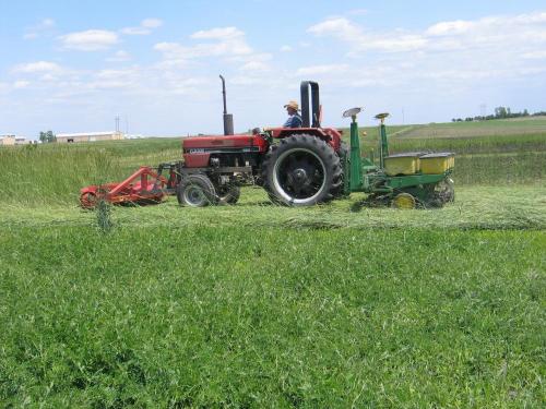 Man on tractor